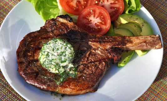 Grilled Garlic Herb Ribeye Steaks